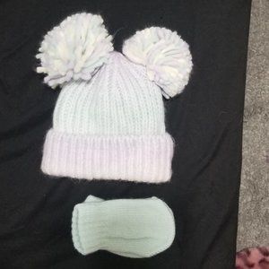 Target infant hat/mitten set size 0-3mo